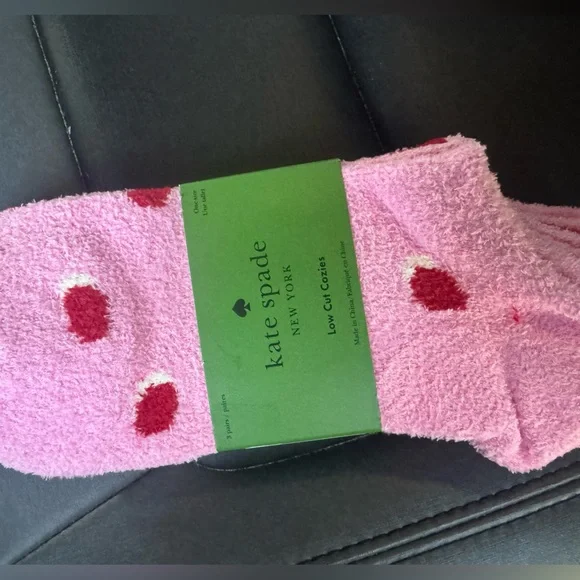 Kate ♠️ Spade trio of socks “low cut cozies!” Zoom in for details! Cute & comfy