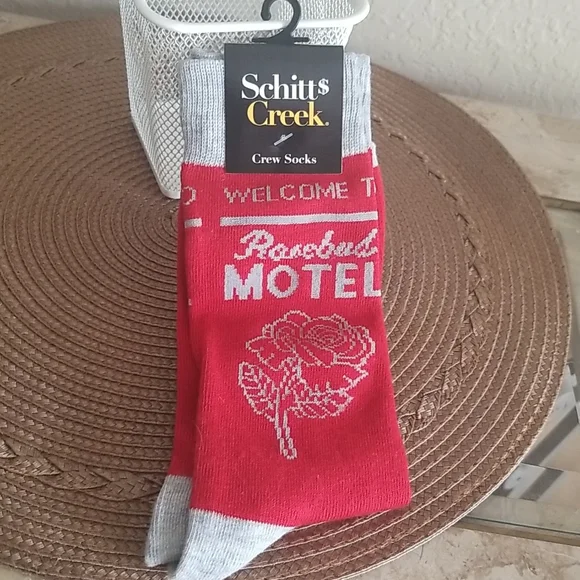 Schitts Creek Rosebud Motel socks