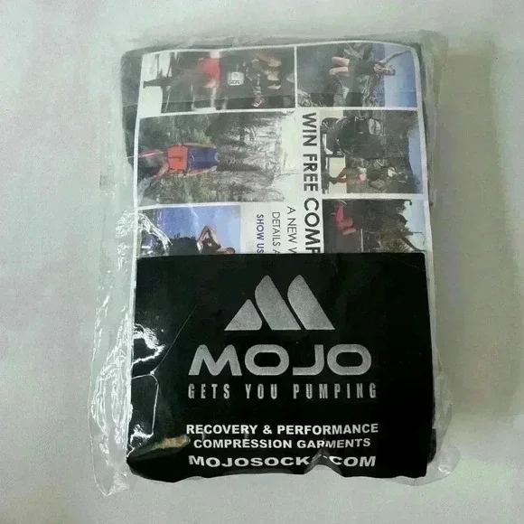NWT MOJO Black compression socks, size 2 XL