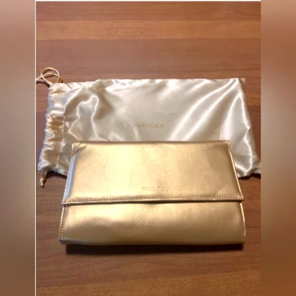 Pandora Golden Clutch w dust Bag