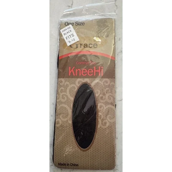 Grace‎ Comfort Top Knee High Queen Size Fits 9-12