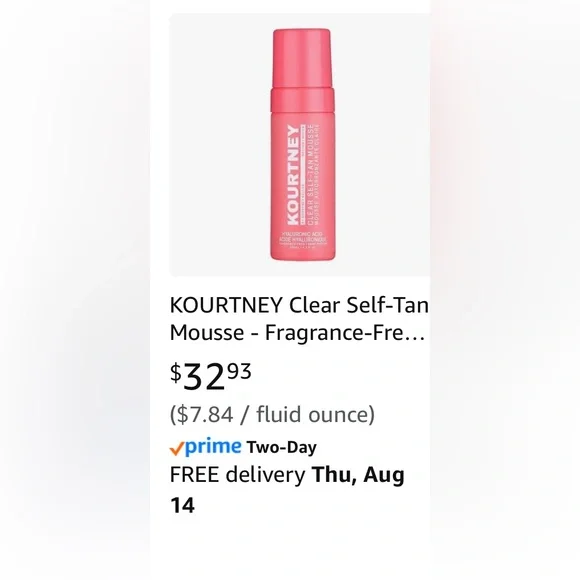 Kourtney Self-Tan Mousse‎ with glove brand new