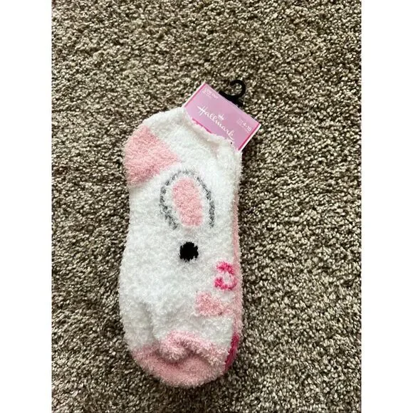 Hallmark Fuzzy Low Cut Easter Socks Woman’s Size 4-10 NEW 3 Pairs