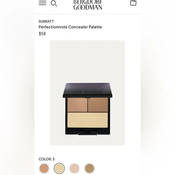 - SURRATT Perfectionniste Concealer Palette $58 3, 5, and 6 NIB