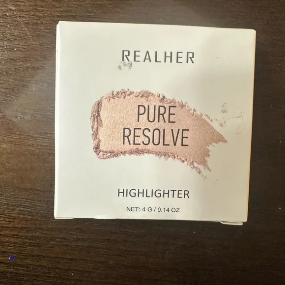 RealHer Pure Resolve Highlighter - Rose‎ Gold Shimmer