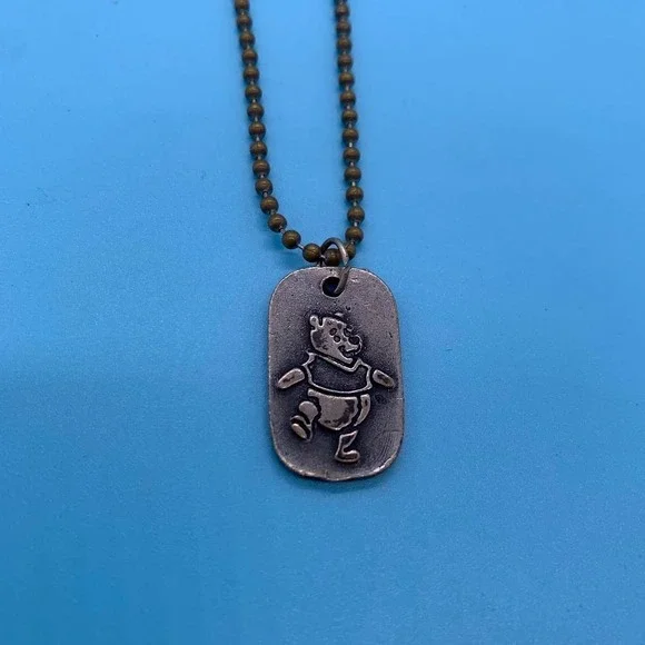 Vintage Disney Winnie the Pooh Necklace Pendant Necklace Retired Disneyana