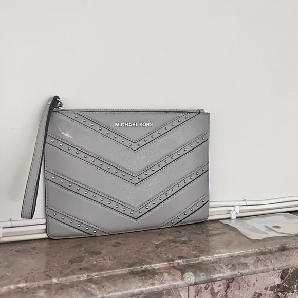 Michael Kors studded wristlet