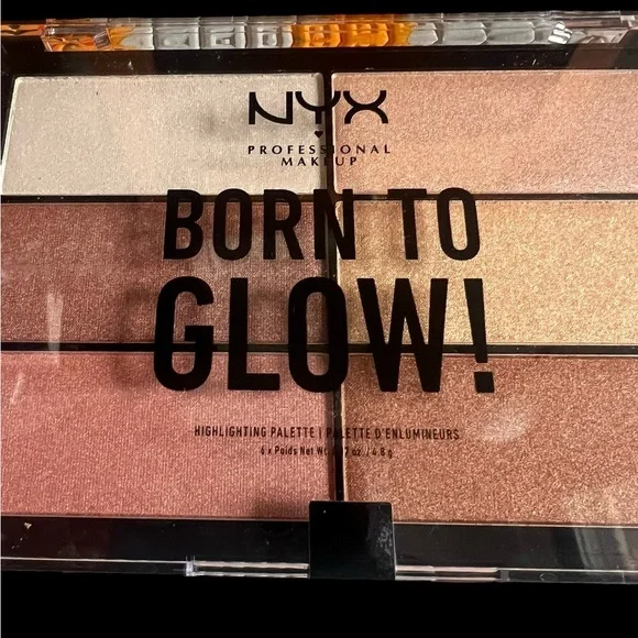 NYX Born to Glow Highlighting Palette 6 Shimmery Pearl Shades