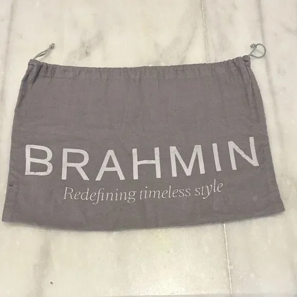 Brahmin Gray Dust Bag with Drawstring