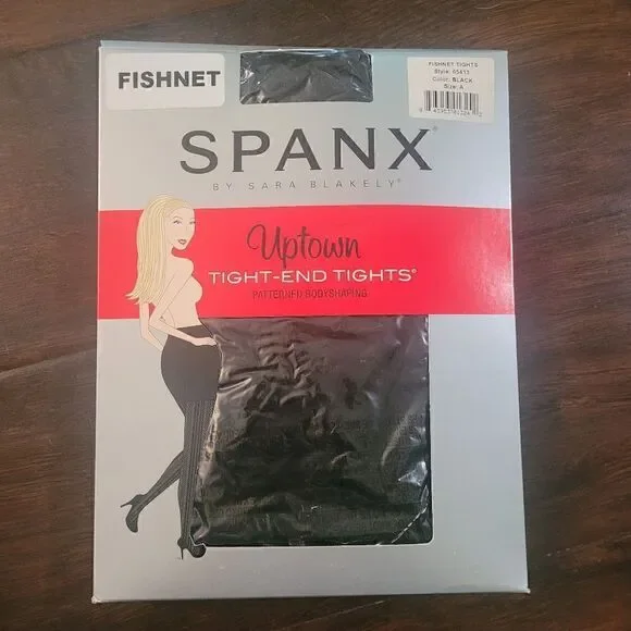 Spanx fishnet patterned pantyhose/ tights