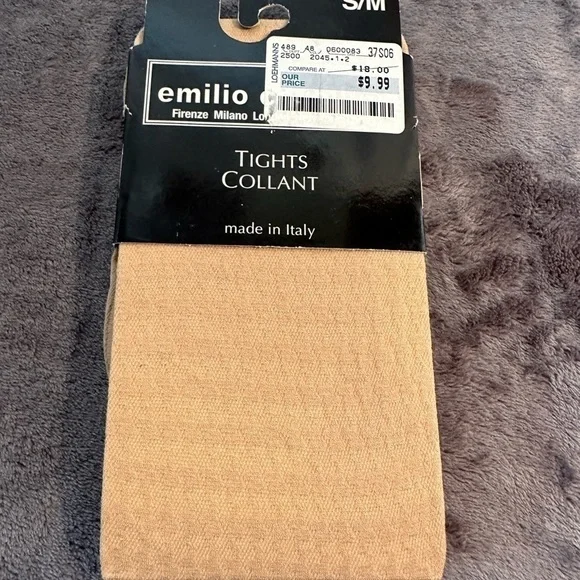Emilio‎ Cavallini Caramel Tights Style 2045.1.2 Made in Italy 70 Denier S/M NEW