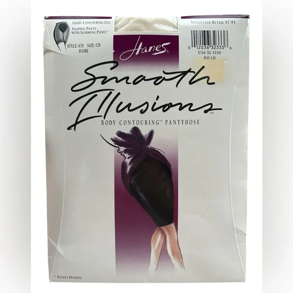 Hanes Smooth Illusions Body Contouring Pantyhose In Ivory