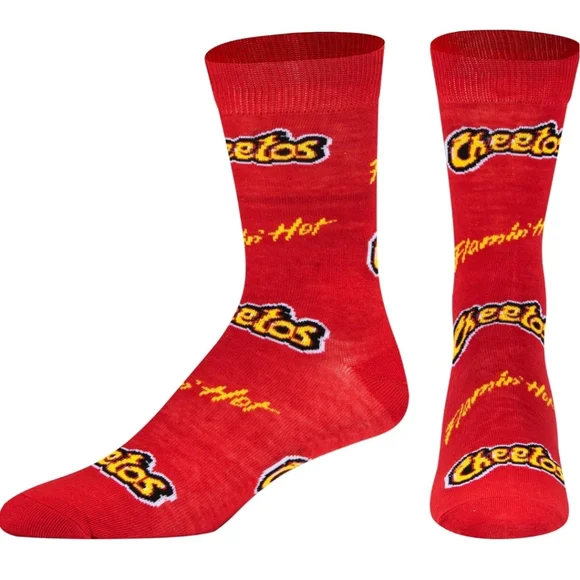 Flamin' Hot Cheetos Logo Crew Socks (1)