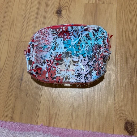 Vera Bradley Clear Beach Sea Life Cosmetic Bag