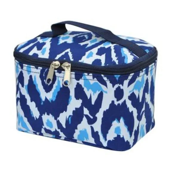Geographic Print Cosmetic Bag