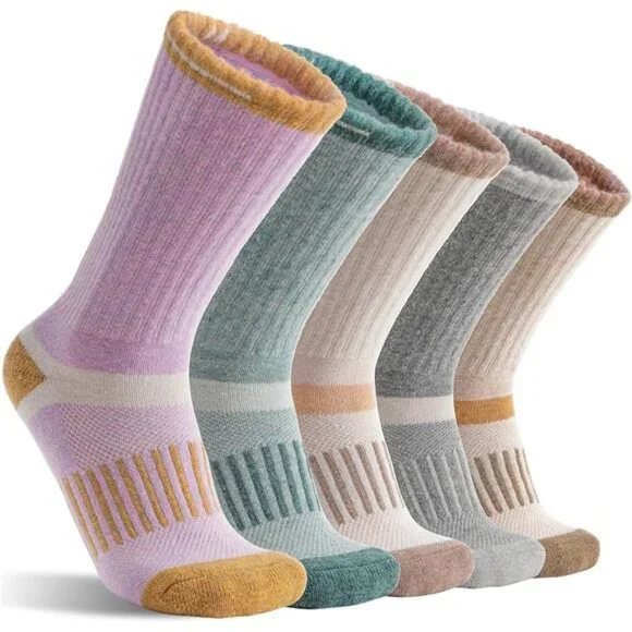 5 Pairs Merino Wool Hiking Thermal Socks