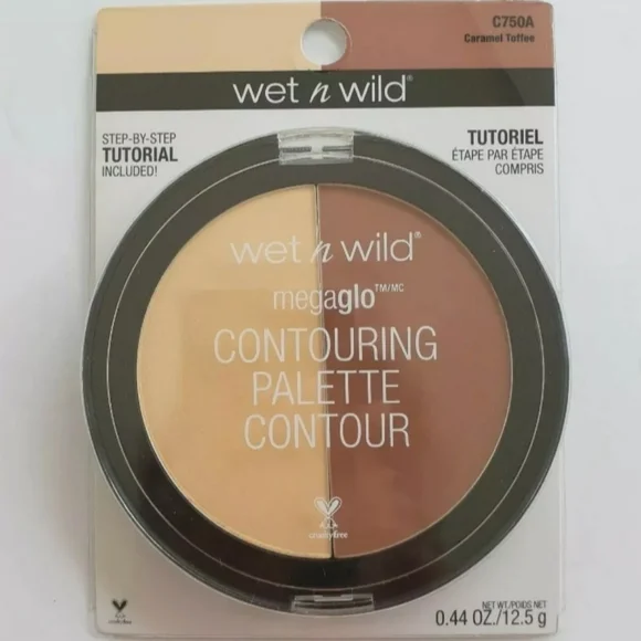 2/$20 Wet n Wild Mega Glo Contouring Palette Contour C750A CARAMEL TOFFEE 0.44Oz