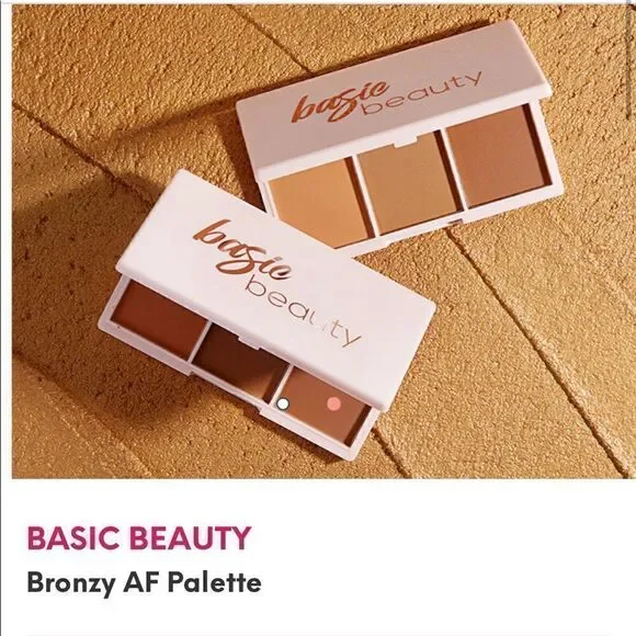 BASIC BEAUTY Bronzy AF Palette NEW Ipsy bag