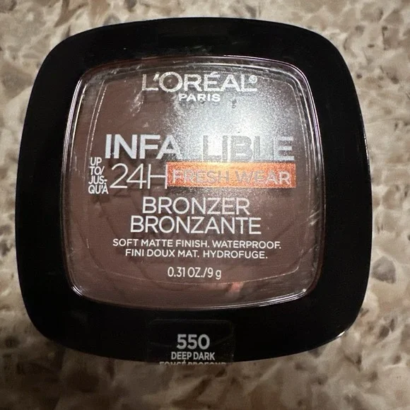 L'Oreal Infallible Bronzer 24H Fresh Wear Soft Matte Finish‎ 550 Deep Dark