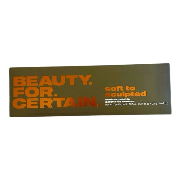 BEAUTY FOR CERTAIN Soft to Sculpted Contour Palette New in Box