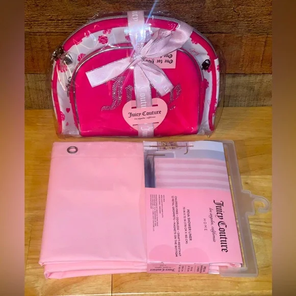 Juicy Couture Makeup Travel Bags & Shower Liner