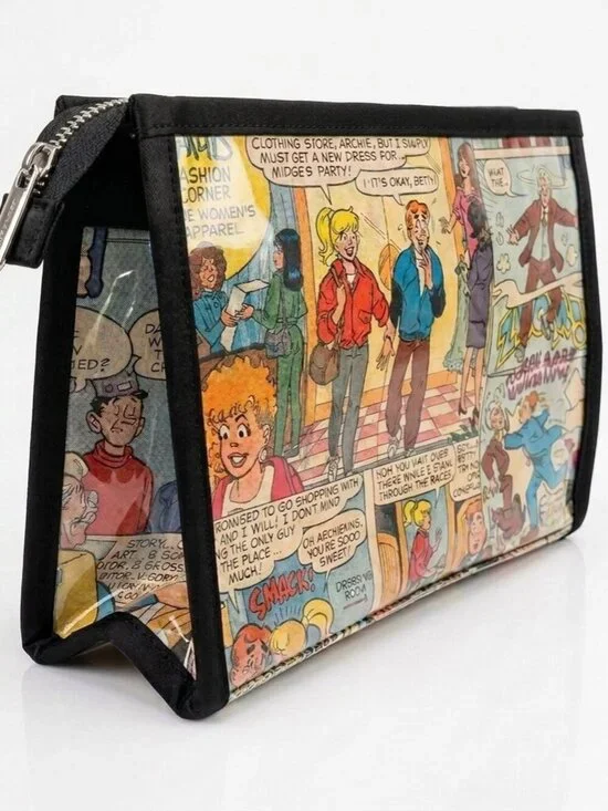 Vintage ARCHIE Comic Book Cartoon Zippered Makeup Bag Vinyl Pouch Case