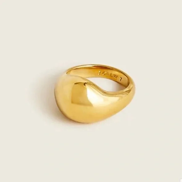 NWT J. Crew Sculptural Orb Ring Gold