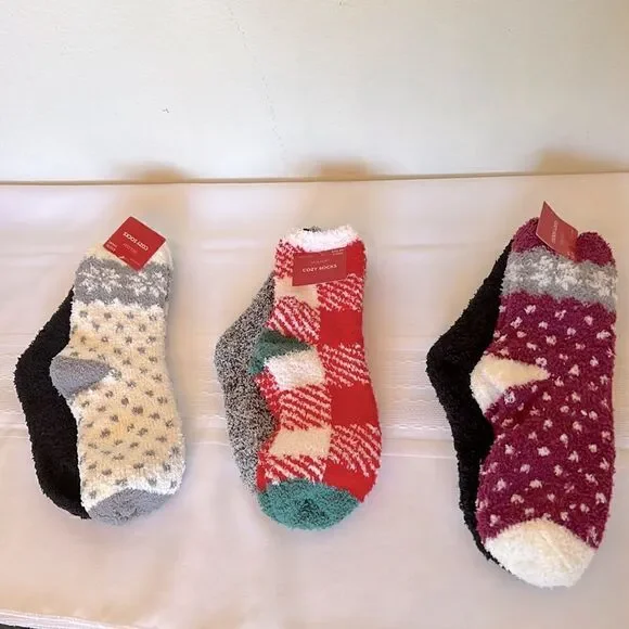 Holiday Cozy Socks - 6 Pair - Several Colors