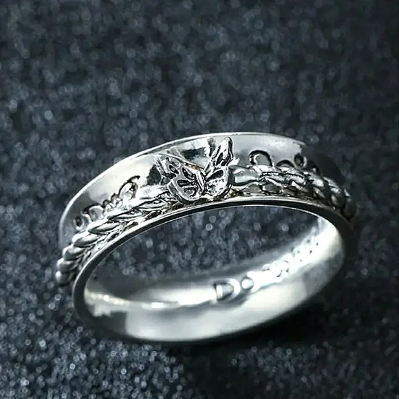 Butterfly Rotating Silver Ring