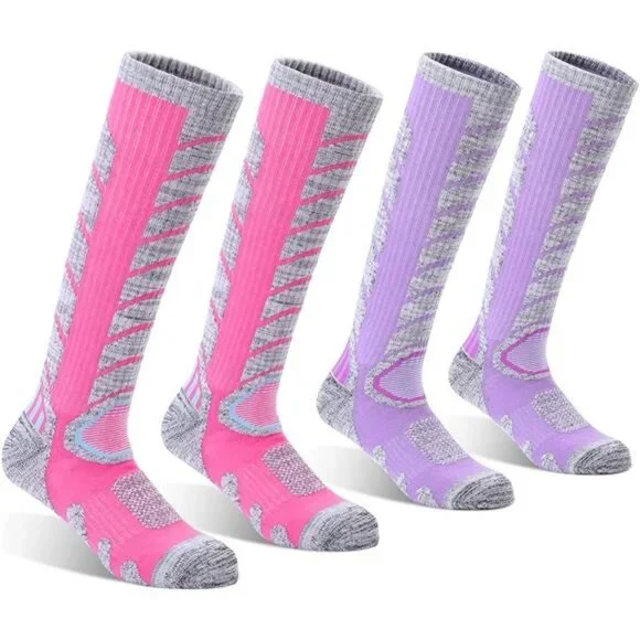 Women's Ski Socks for Snowboarding Skiing, Warm Thermal Winter Socks