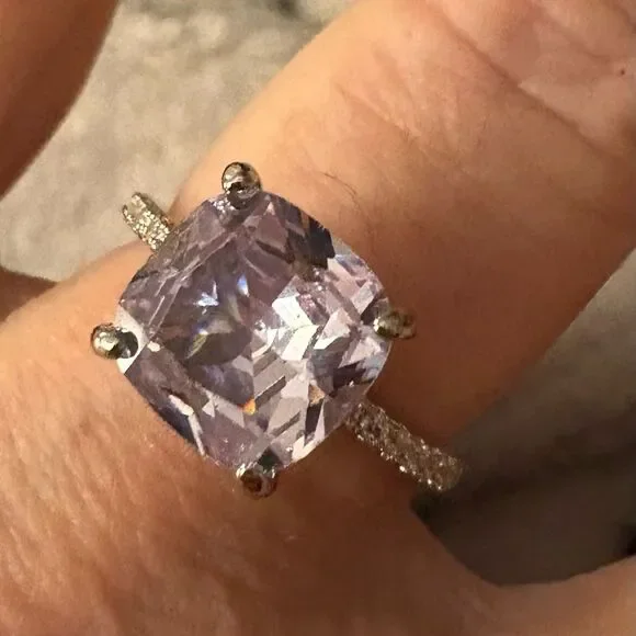 Huge Cubic Zirconia Chunky Cocktail Ring