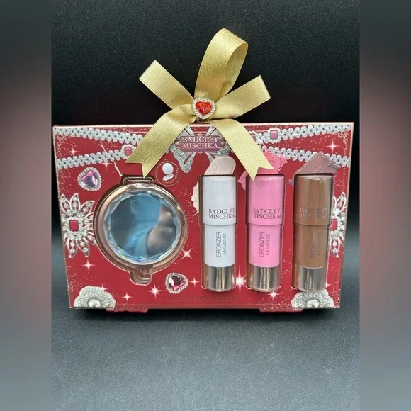 BADGLEY MISCHKA Face Trio with Mirror NWT