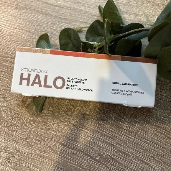 Smashbox HALO Sculpt + Glow Face Palette - CORAL SATURATION - 0.55 oz/15.7 g-NIB