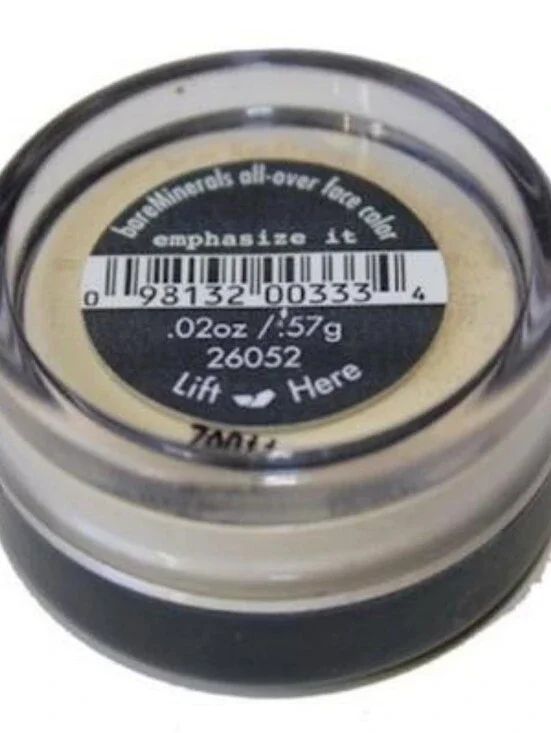 ❇️🧚‍♀️EMPHASIZE IT BareMinerals MINI All Over Face Color NWT