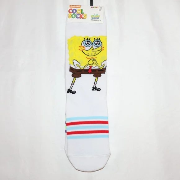 Cool Socks SpongeBob SquarePants & Patrick Star Socks. W Sizes 5-11. NWT.