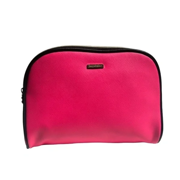 Juicy Couture Hot Pink Cosmetic Make-up Bag EUC