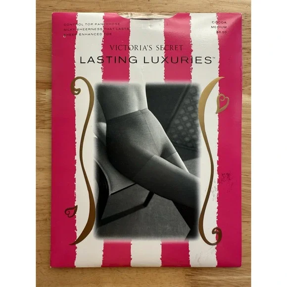 Victoria's Secret‎ LASTING LUXURIES Control Top Sheer Enhanced Toe Cocoa Medium