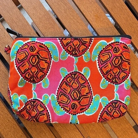 Thirty One Mini Zipper Pouch Sea Turtle Tango