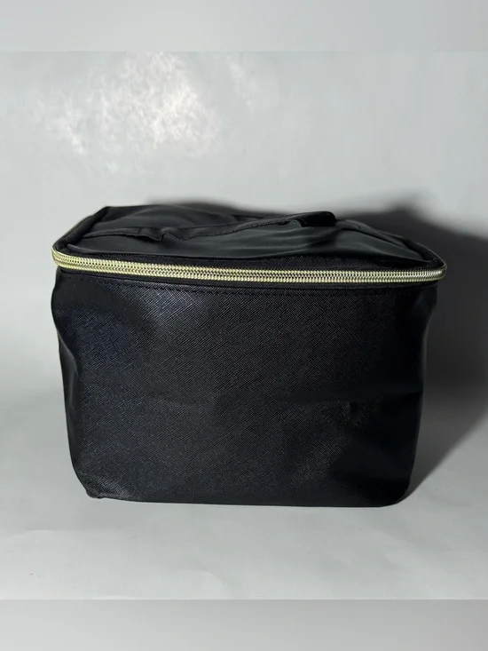 Sassy + Chic Large Black Makeup Bag Travel Toiletry Organizer Case NWT 8x6x5 in