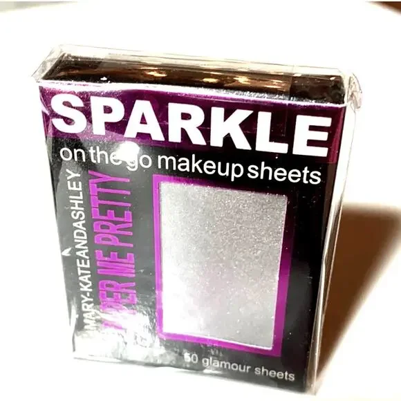 Mary Kate Ashley Bronzer Sheets 50 Silver Paper Me Pretty Sparkle Make Up New