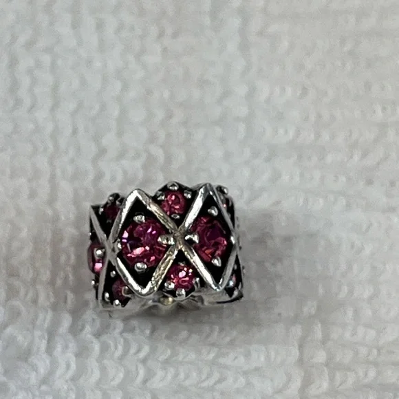 Pandora Chamilia Shimmering Stories Pink Swarovski Crystals Charm