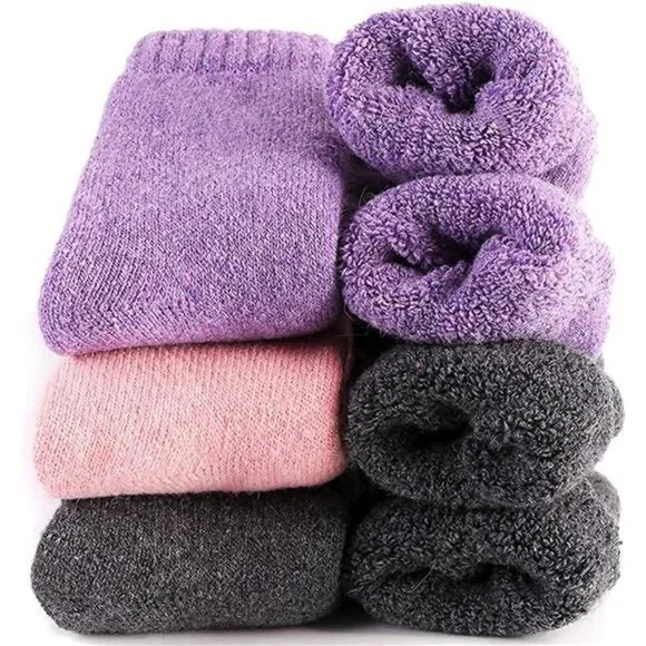 Women's Super Thick Wool Socks - Soft Warm Comfort Winter Socks (Pack of 3)