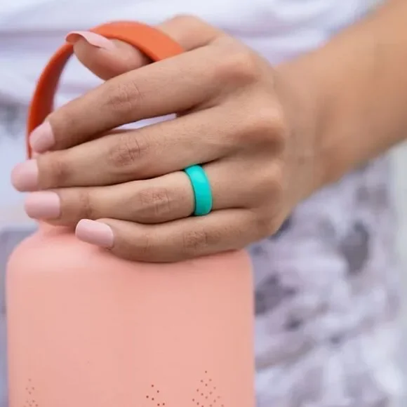 ROQ Teal Silicone Ring (10)