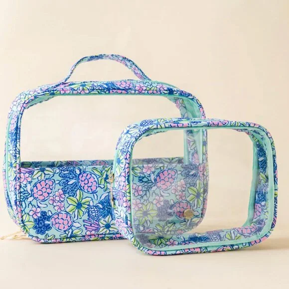 Coastal Cove Clearly Chic Cosmetic Bag Set