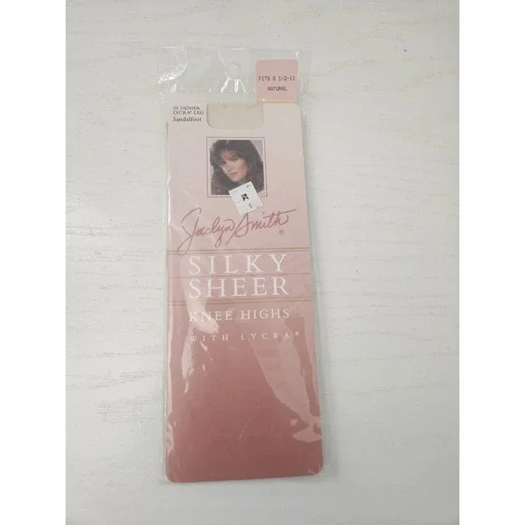 VTG Jaclyn Smith Silky Sheer‎ Color Natural Nylon Pantyhose Lycra