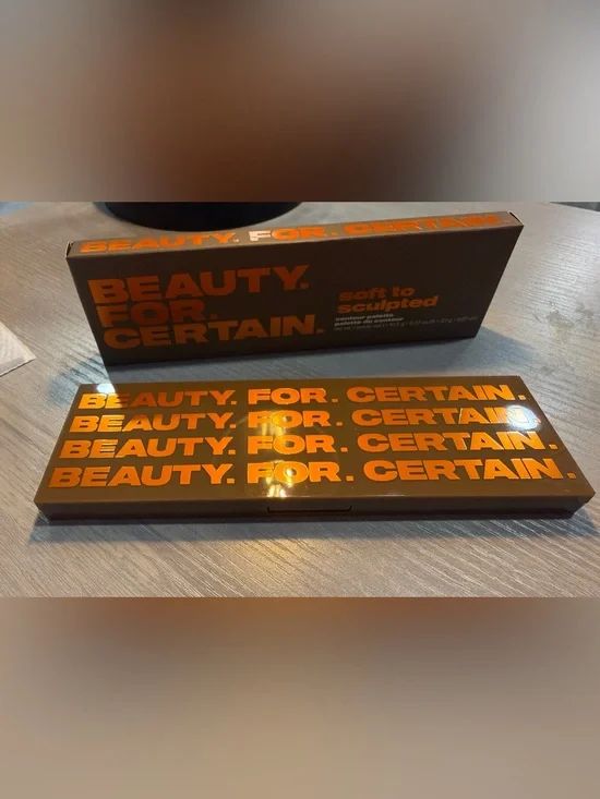 BEAUTY FOR CERTAIN Soft to Sculpted: contour palette collab W/Allure Beauty-NIB