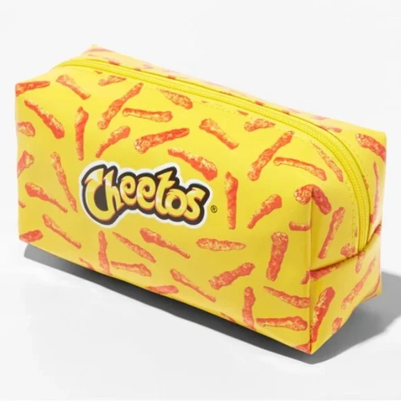 Yellow Cheetos Makeup Bag