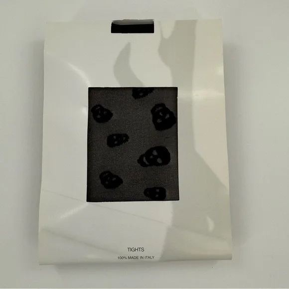 Emilio Cavallini Black Skull Pattern Tights