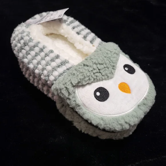 Fuzzy Bubba Owl Slipper Socks NWT