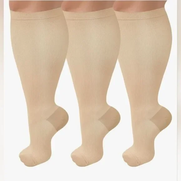 🔸️NIB Nude Unisex Compression Socks Set Of 3 Size 4XL